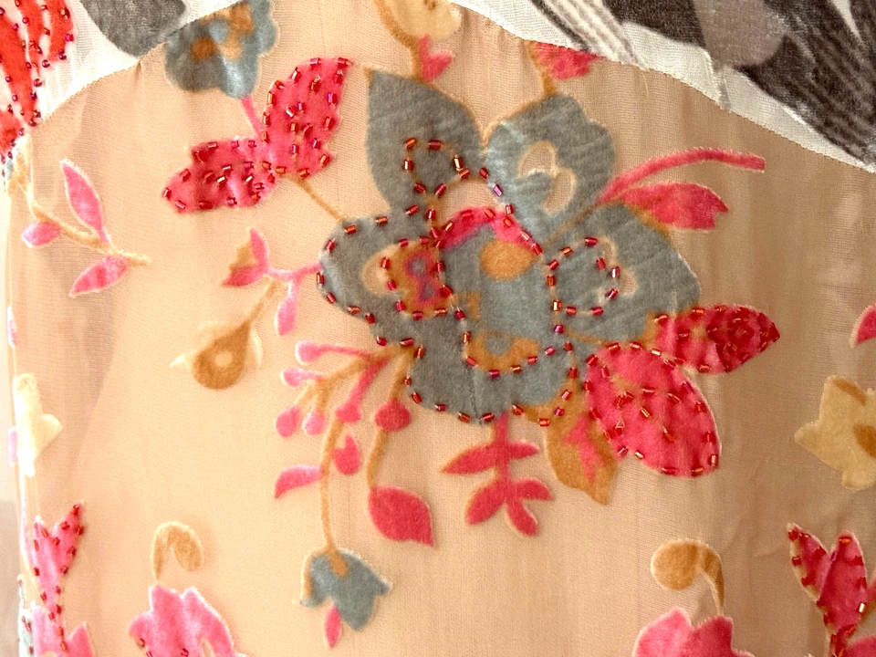 Silk/Velvet Blouse Tunic Long Sleeve by Hale Bob Women's Size M - Image 3 of 4