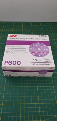 3M Purple Finishing Film Disc Dust Free Hochleistungschleifscheiben 152mm 50stck