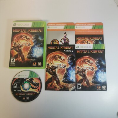 Mortal Kombat (Xbox 360) CIB W/ Inserts. One Unpeeled Code - Tested & Cleaned