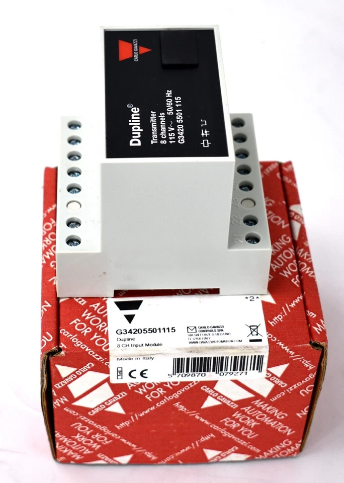 Carlo Gavazzi G34205501115 8 Channel Dupline Input Module, 115V, 50/60 Hz - Image 3 of 4