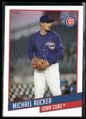 Michael Rucker 2021 Iowa Cubs Team Set