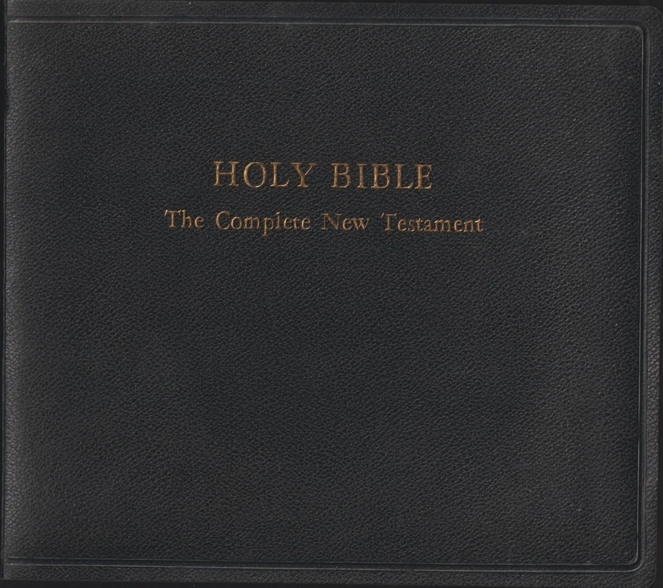 1952 HOLY BIBLE The Complete New Testament Audio Book Vinyl Records 16 2/3 RPM Foto 2 de 4