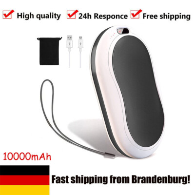 2in1 Handwärmer 10000mAh Power Bank Wiederverwendbare Heizung USB Hands Tasche
