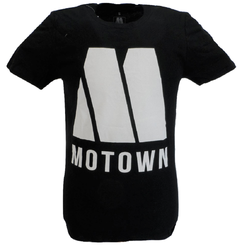 Mens Black Official Motown Logo T Shirt 