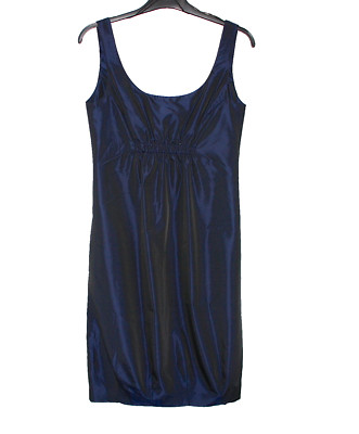 ZARA BASIC DAMENKLEID HOCHZEIT COCKTAIL DRESS ROBE S DUNKELBLAU WIE NEU #O41#