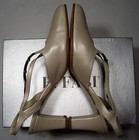  R.FABI WOMEN'S SHOES SQUARE TOE STRAP SLINGBACKS BONE SIZE:39.5 GENUINE LEATHER — photo 9