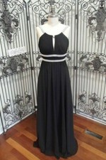A647 BILL LEVKOFF 1136 SZ 10 BLACK 275 BRIDESMAID PROM FORMAL GOWN DRESS