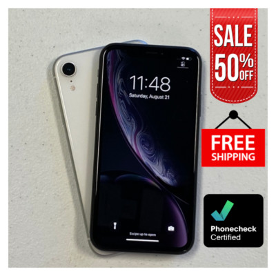 Apple iPhone XR 64GB Unlocked - Mint, Verizon/T-Mobile, Black/White/Coral/Yello