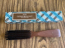 Vintage Avon Clothes Lint Brush Valet With Shoe Horn Faux Wood Look New NIB NOS