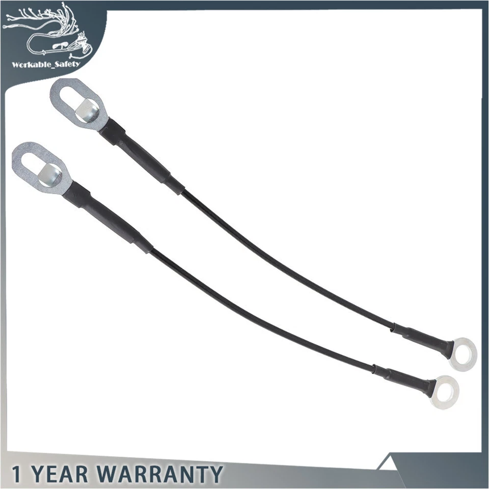 Pair Of Tailgate Cables 19244993 For Chevy GMC C/K 1500 2500 3500 Pickup Truck - Image 2 of 4