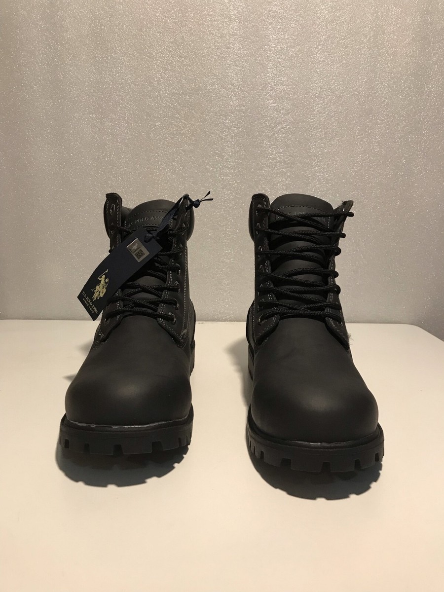 New! U.S. Polo Assn. Owen High Boots, Black - Men display picture 1