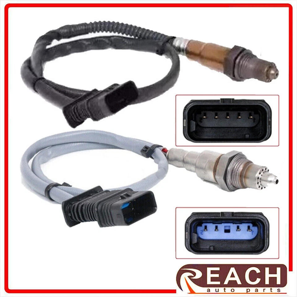 Sensor de oxígeno O2 aguas arriba + aguas abajo 2 piezas para BMW 2014-2018 X5 X6 435I 640i 3,0 L Foto 2 de 4