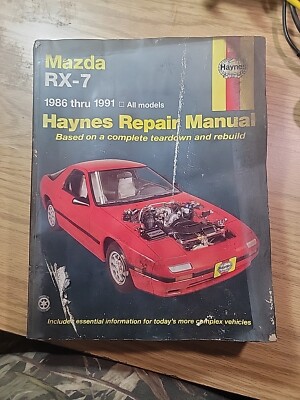 Repair Manual Haynes 61036 fits 1986 Mazda RX-7