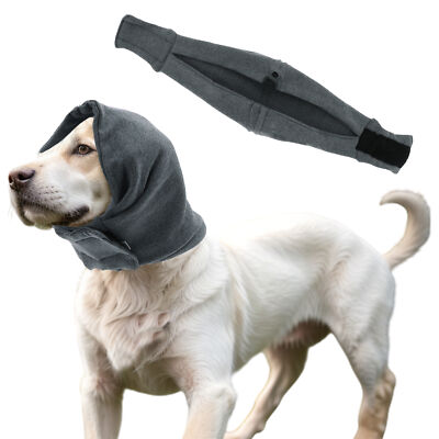Adjustable Dogs Calming Headband with Magic Tapes Dog Calming Hood