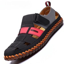 Summer Handmade Men's Outdoor Casual Sandals Comfortable Breathable Beach Shoes