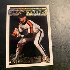 #25 Craig Biggio Houston Astros￼  Topps 1994 black gold ￼B35d add ship.10 cents