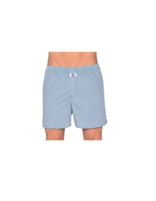 D.E.A.L. Boxershorts Check 191972 Herren Shorts Unterwäsche Baumwolle Hellblau