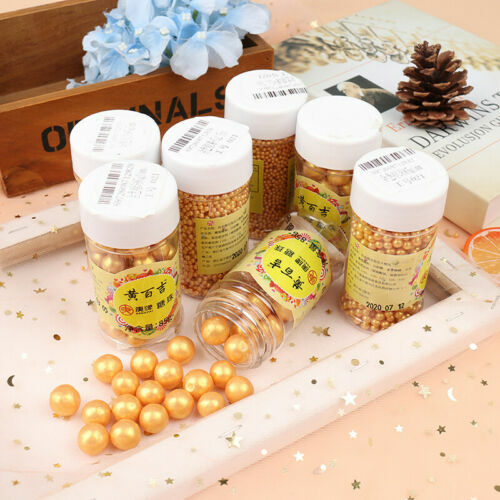 Gold-Dragées – Essbar, 4 Mm, 50 G Packung, Für Kuchen & Deko