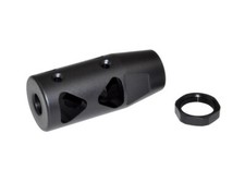 All Steel Compact Muzzle Brake 1/2x28 or 5/8x24 TPI Thread