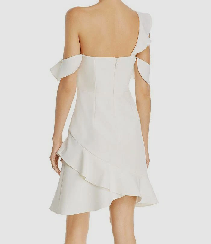 Bcbg malik asymmetrical ruffle dress cheap