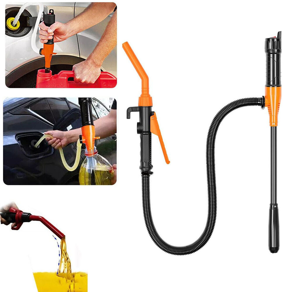 Portable 12V Battery Powered Electric Fuel Transfer Pump for Gas Oil 2.4 GPM Fast Flow