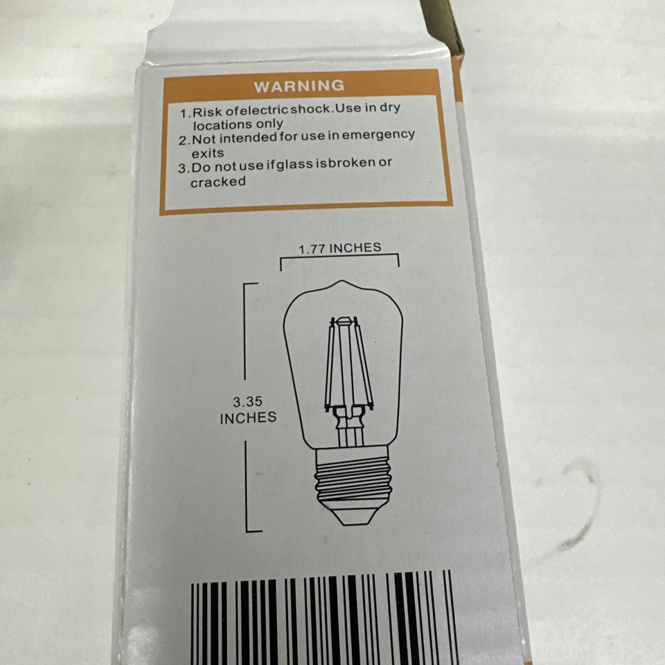 Box of 13 BRIGHTECH EDISON SHAPE DIMMABLE 2 watt LED BULBS-NEW - Image 4 of 4