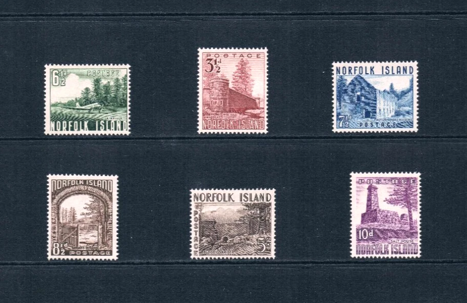 $57.95 Scott Value - 1953 NORFOLK ISLAND Scenes definitives CV MNH NH UM - Image 4 of 4