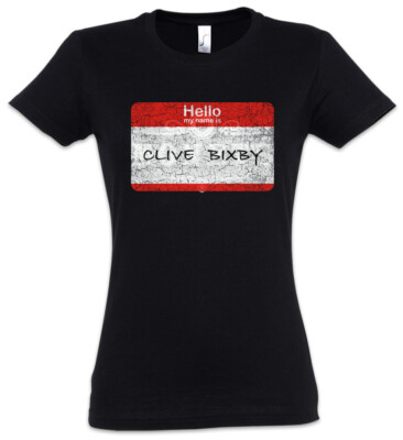 Clive Bixby Damen T-Shirt Modern Phil nameplate Sign Symbol Family Dunphy Fun