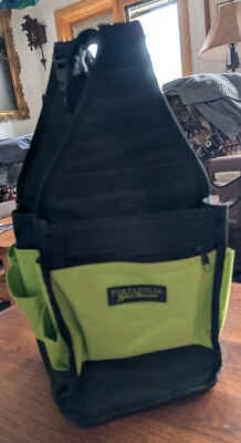 PORTAFOLIA GIFTED MEMORIES SCRAPBOOKING CRAFT BAG IN LIME GREEN AND BLACK-NEW!