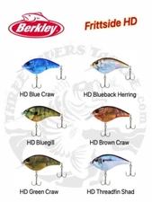 Berkley Frittside Flat Sided HD Crankbait - Choose Size / Color