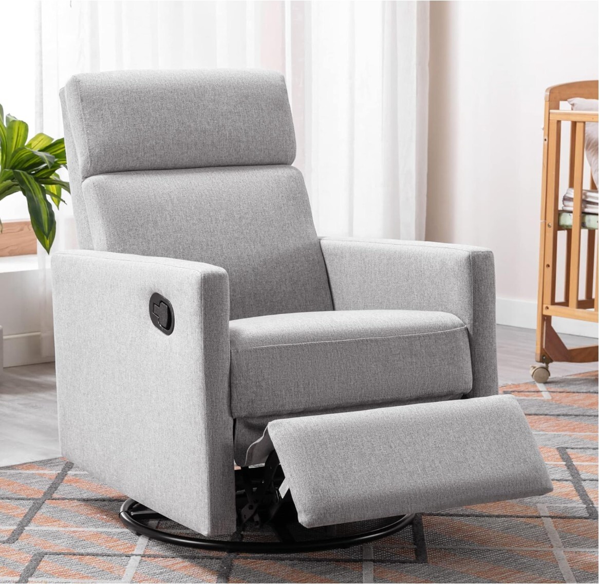 NEW Rocker Recliner Swivel Chair Reclining Sofa Chair Upholstered