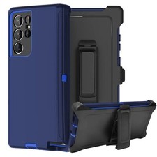 For Galaxy Note 20 / 20 Ultra / Defender Case with Belt Clip Fits Otterbox Blue