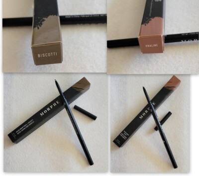 2x Morphe Micro Brow Pencil Color BISCOTTI and PRALINE .003oz /0.1g each - NIB