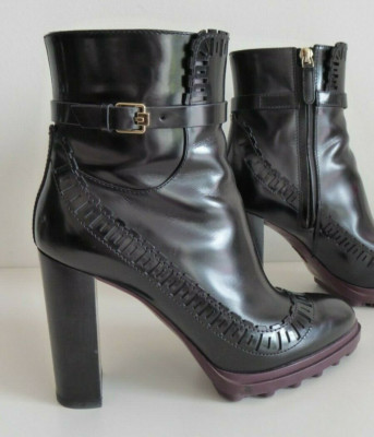  Original TOD's Tods Ankle Boots Stiefeletten Gr. 37 Schwarz wie neu / neuwertig