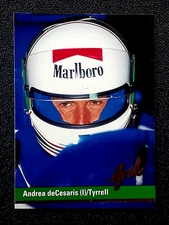 ANDREA deCESARIS / TYRRELL 1992 GRID FORMULA ONE (F1 RACING) #70        67703