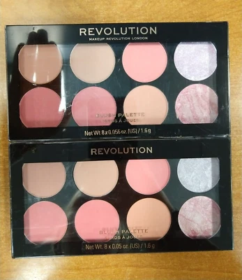 2 Palettes: Makeup Revolution Ultra Blush Palette *Sugar & Spice* NEW (W10)