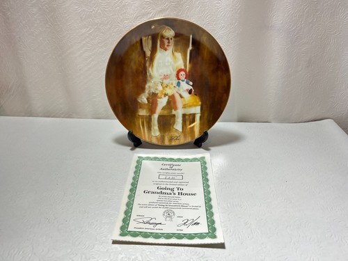 American Artists 1984 GOING TO GRANDMAS HOUSE Donald Zolan #8235 Collector Plate - Picture 5 of 5