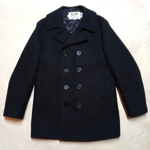 【美品】Schott Bros. U.S. 740N Pea Jacket 42 Schott Navy Wool Pea Coat - 740