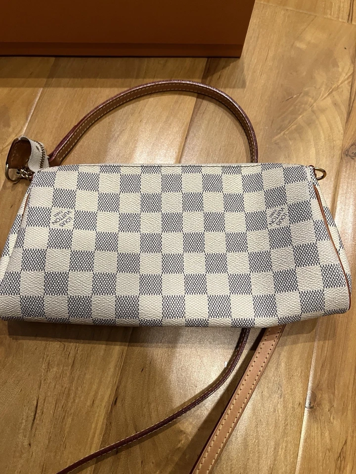 Bolso Bandolera Louis Vuitton Damier Azul Lona Eva Foto 3 de 4