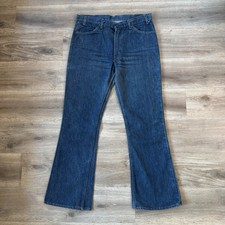 36x31 Vintage Levi  s 646 Jeans 70's Orange Tab Dark Wash Bootcut USA