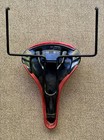 Vintage Velo Bike Seat Saddle #001 Red w/ Metal Rack SAFETY LIGHT DOES NOT WORK — photo 2