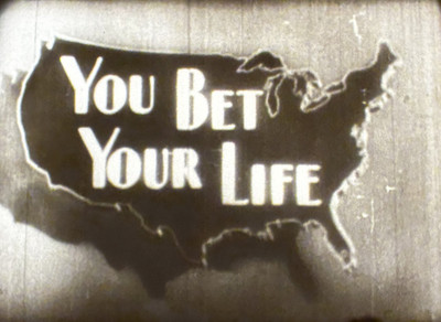 YOU BET YOUR LIFE 1951 Super-8 Sound Film TV Show Desoto Comm 30 mn Groucho Marx