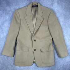 Brooks Brothers Camel Hair Sport Coat Blazer 2 Button Notch Lapel Jacket 39” P2P