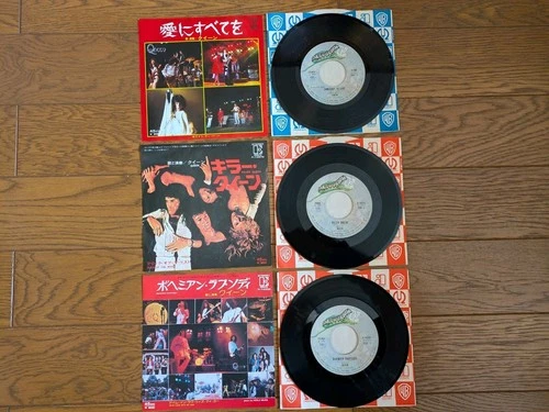 QUEEN Lot of 3 JAPAN 7" Single Somebody To Love Killer Queen Bohemian Rhapsody