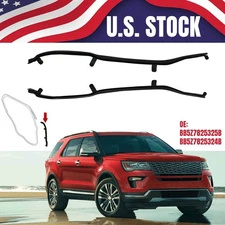 Set of 2 Car Moulding Weatherstrip Rear Door Seal Belt For Ford Explorer 11-2019