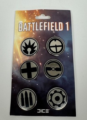 Battlefield Class Emblem Pin Set (Japan & Game Alliance), Set of 6 Pins New