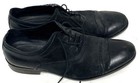 Bugatchi Black Solid Cap Toe Oxfords Men 12 — photo 2