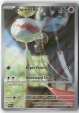 chimecho pokemon card #179 Prices | Twilight Masquerade [1] Clear Tone Search your deck for up to 2 Special Energy cards Chimecho (Delta Species) Price -