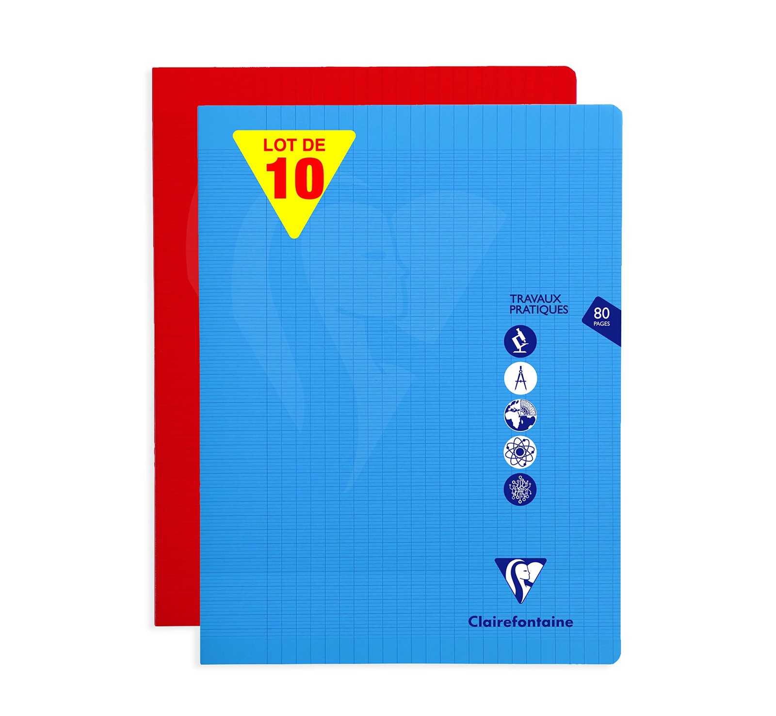 Cahiers de travaux pratiques grand format 24x32 cm Seyès et uni 64 pages
