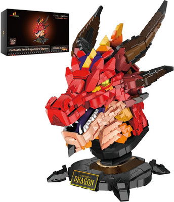 Jmbricklayer Drachen Klemmbausteine Set Für Erwachsene 70105, Cooles Feuerdrache